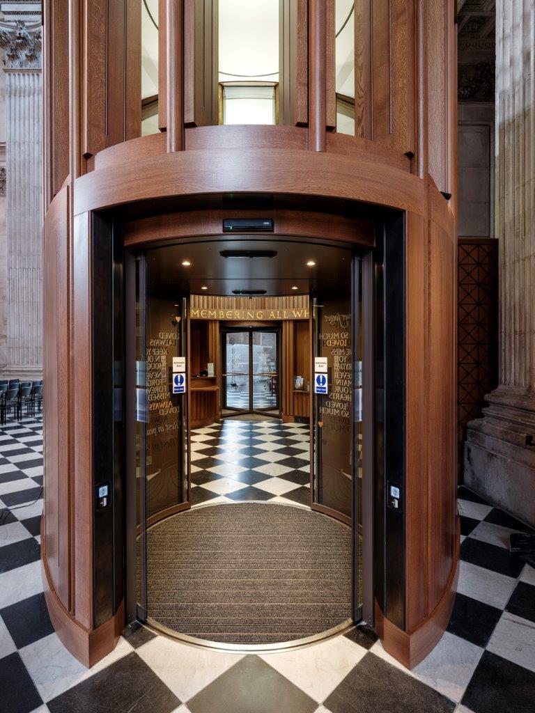 GEZE doors installed to Remember Me COVID-19 memorial at St Paul's Cathedral